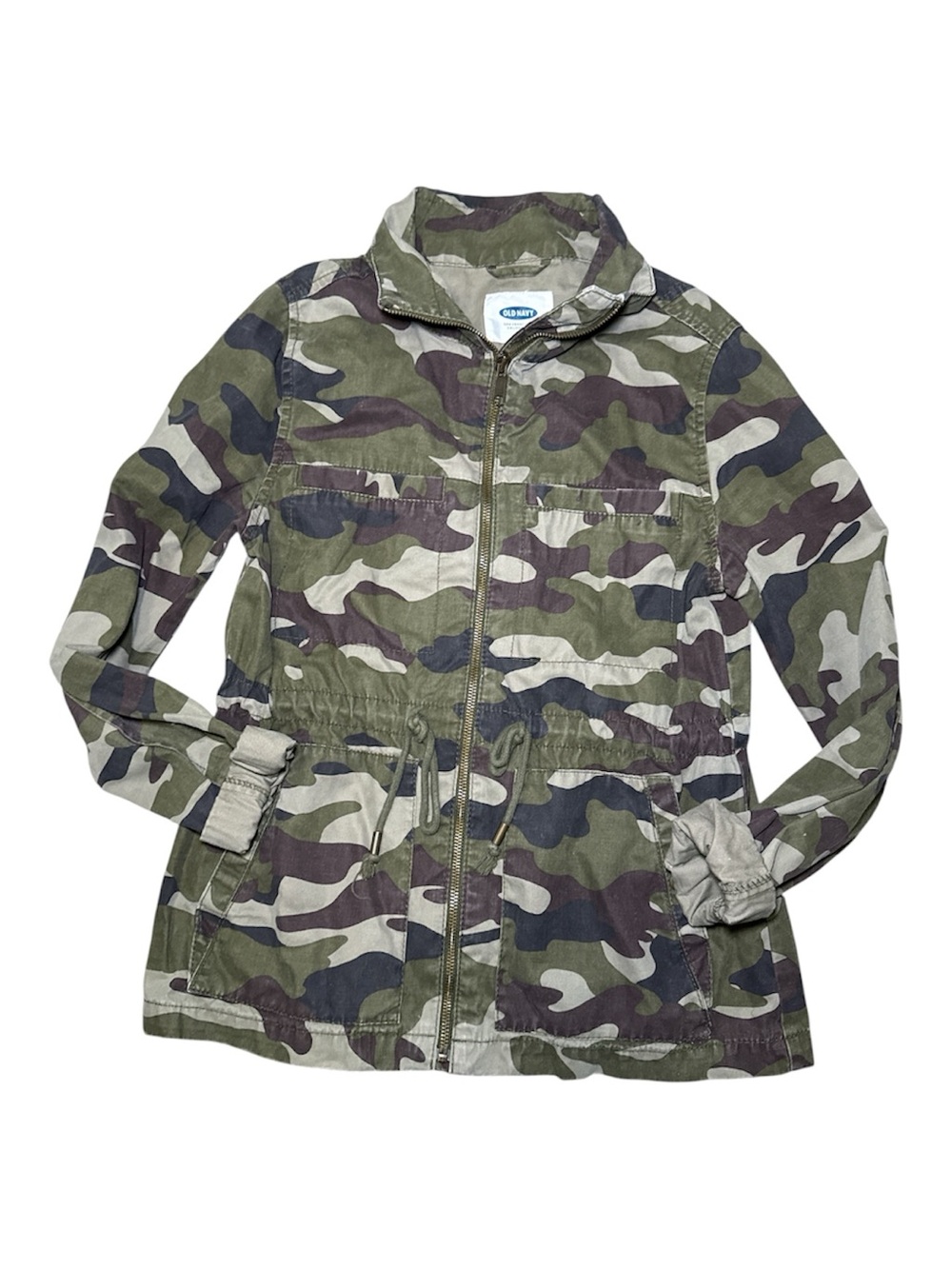 Old Navy Camo Field Jacket Women's Small Full Zip Camouflage